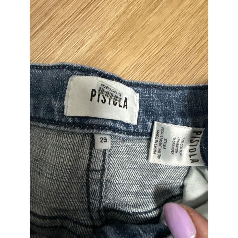 Pistola (Blue) Wilow Front Split Hem Jeans Womens 29 - Picture 5 of 8